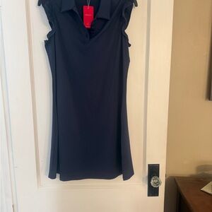 Navy Sleeveless Polo Dress athletic dress size large